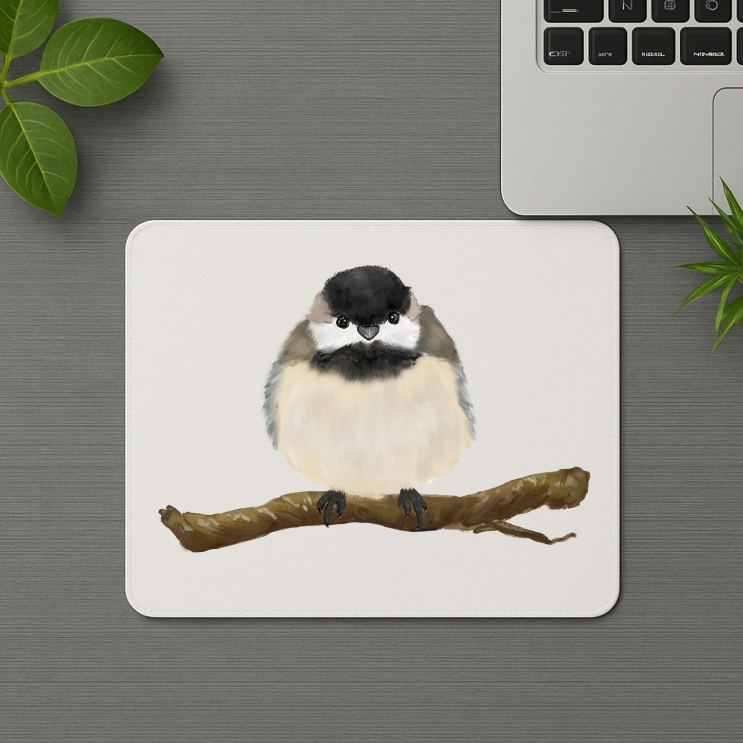Chickadee Mousepad - MerikaArt