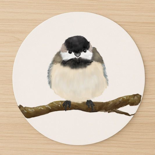 Chickadee Mousepad - MerikaArt