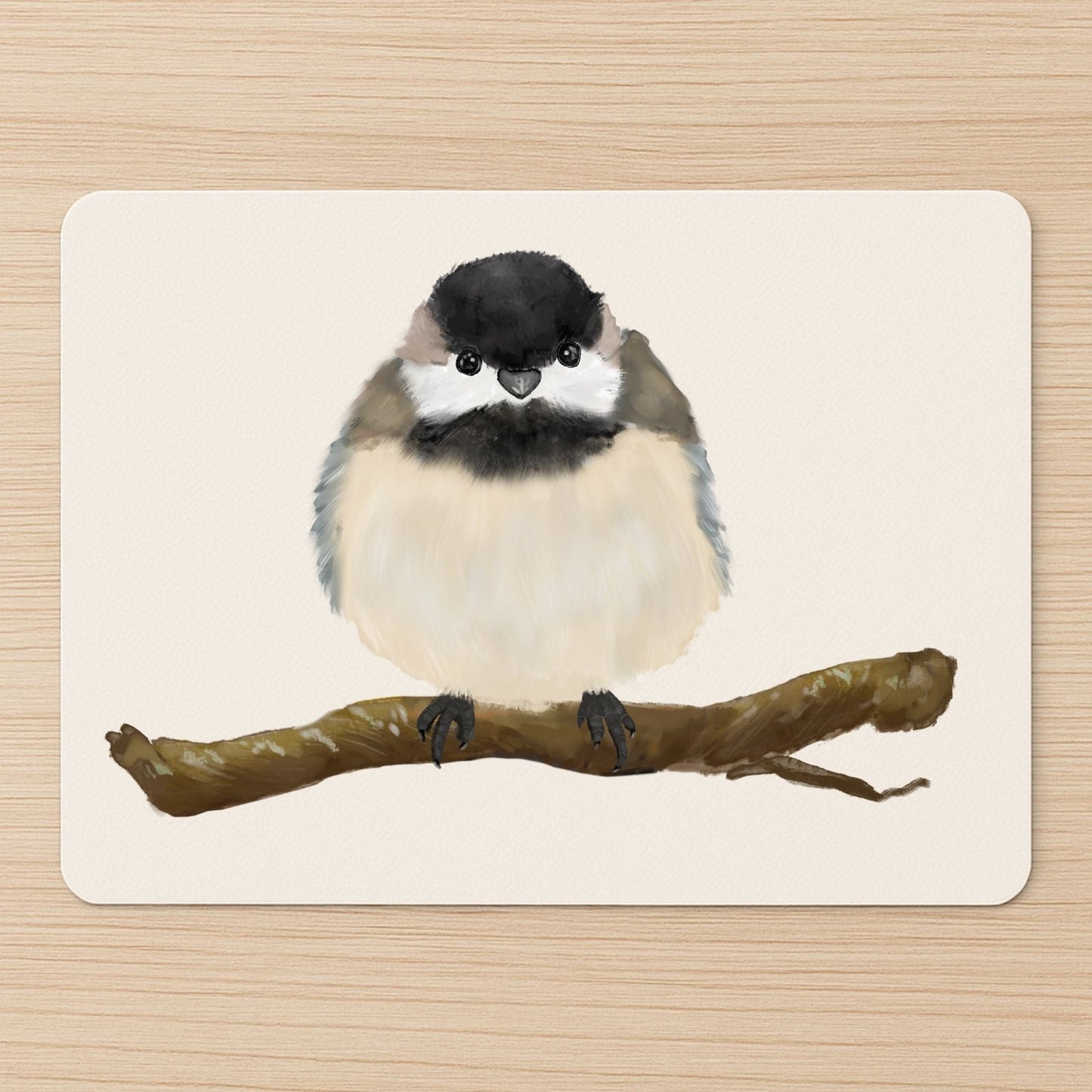 Chickadee Mousepad - MerikaArt