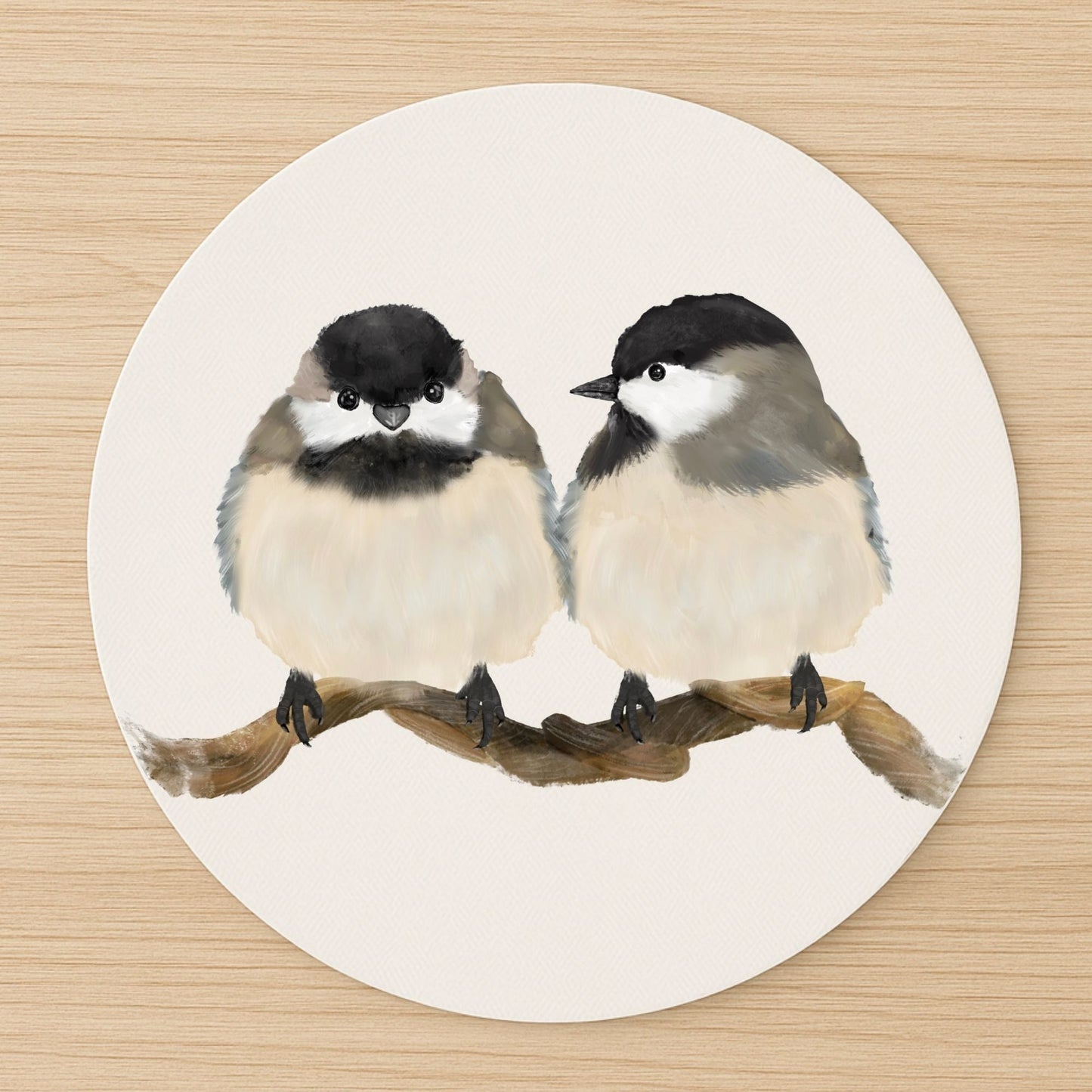 Chickadee Mousepad - MerikaArt