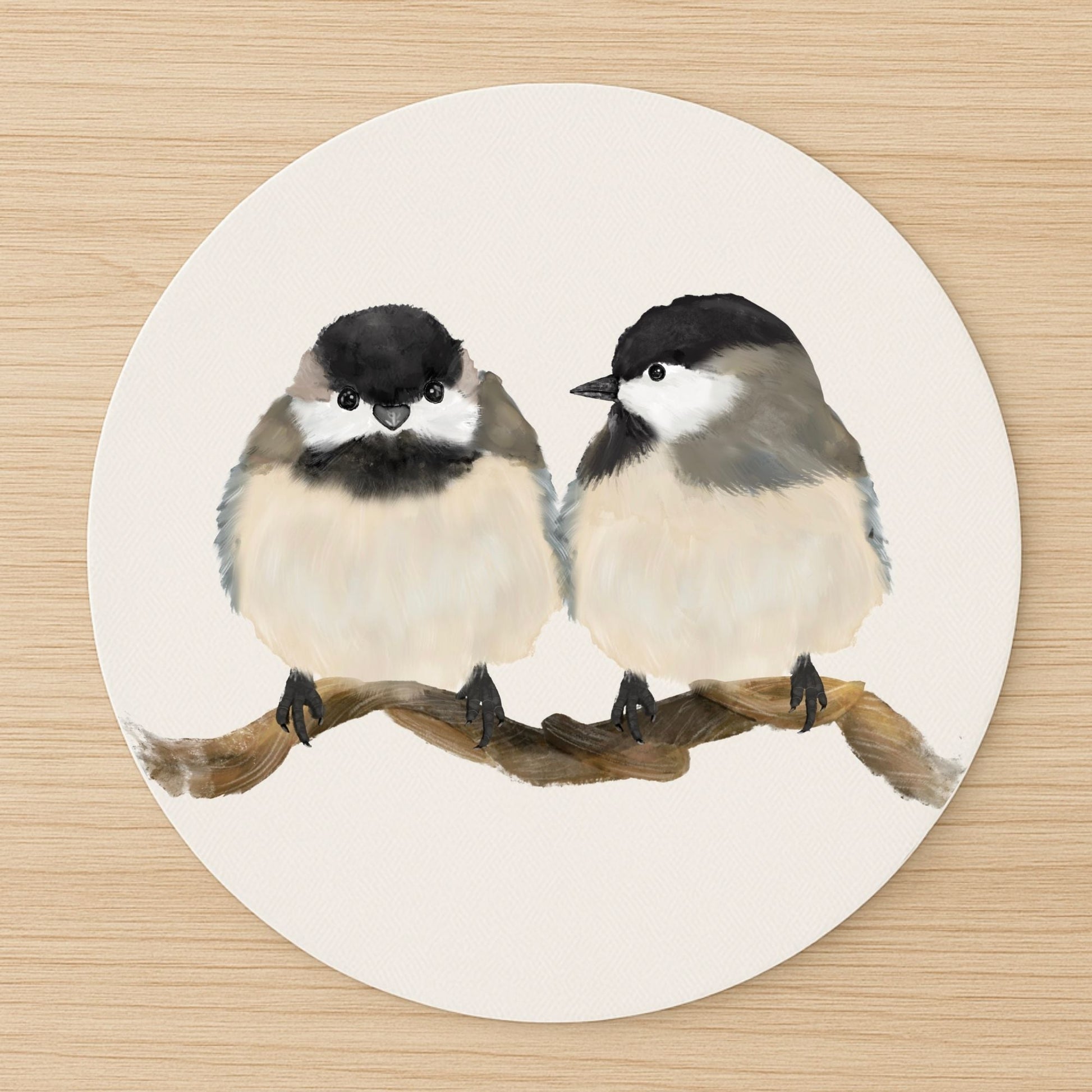 Chickadee Mousepad - MerikaArt