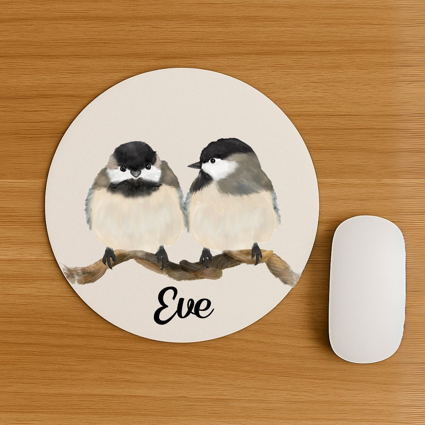 Chickadee Mousepad - MerikaArt