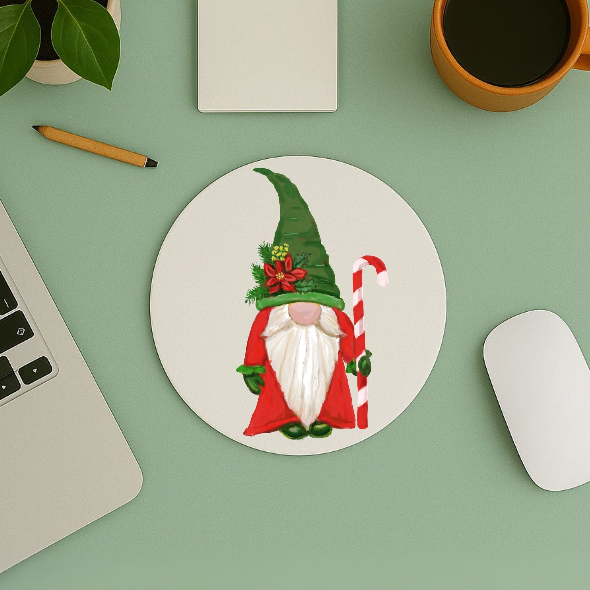 Christmas Gnome Mousepad - MerikaArt