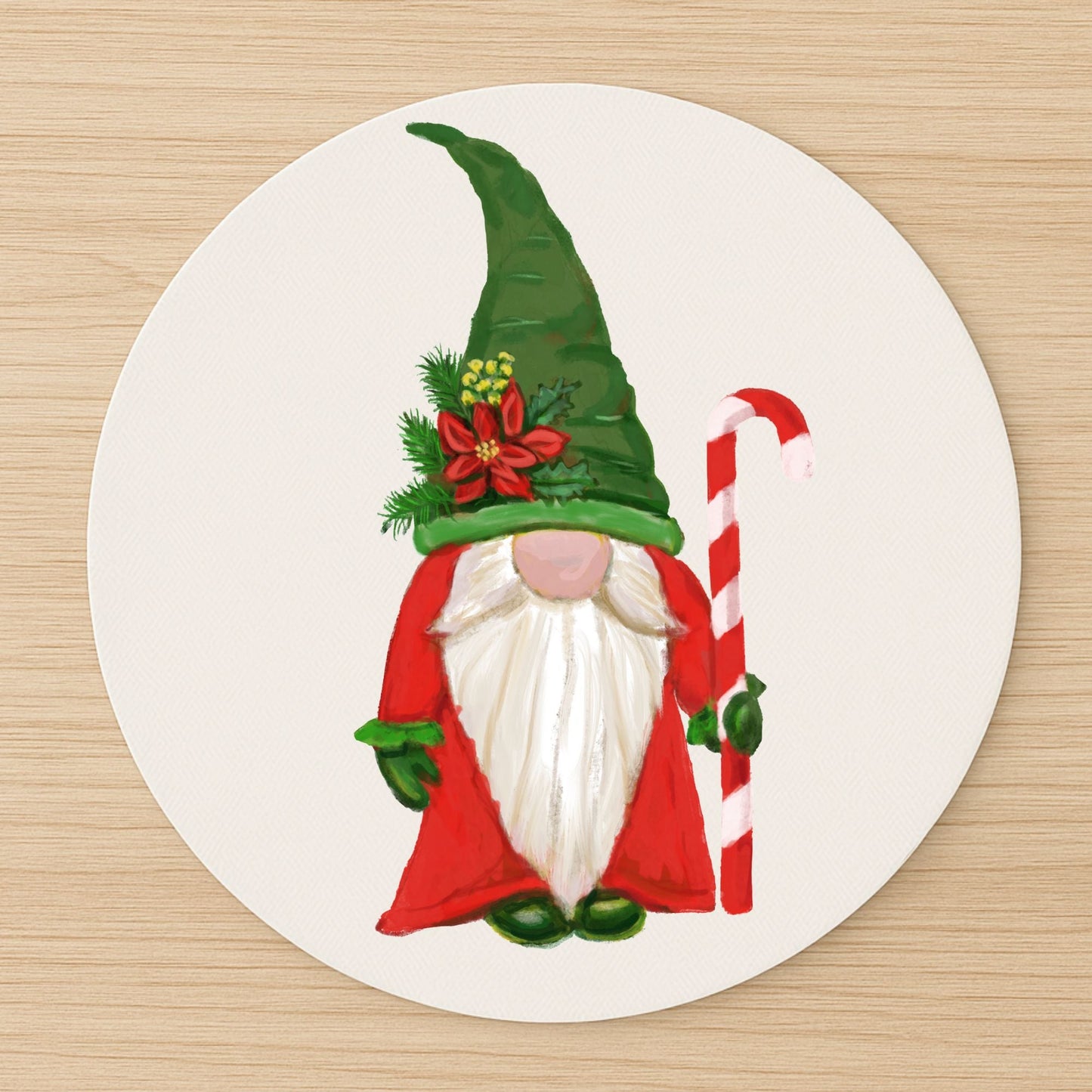 Christmas Gnome Mousepad - MerikaArt
