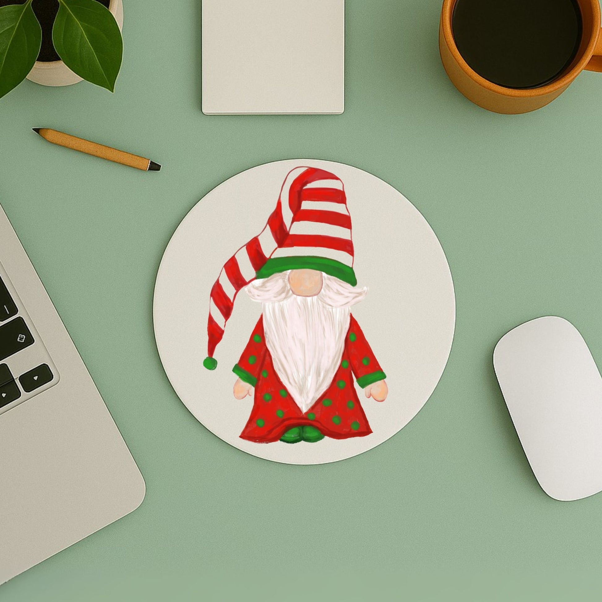 Christmas Gnome Mousepad - MerikaArt
