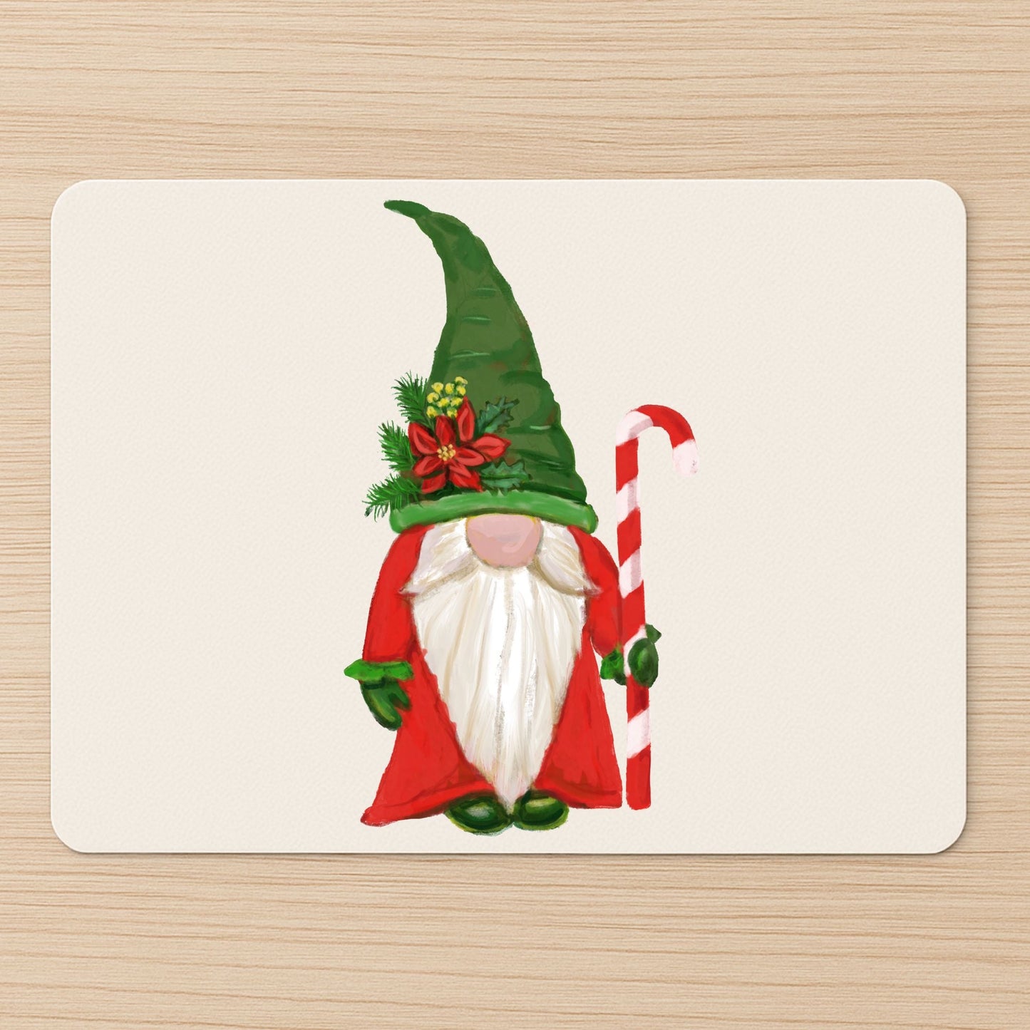 Christmas Gnome Mousepad - MerikaArt