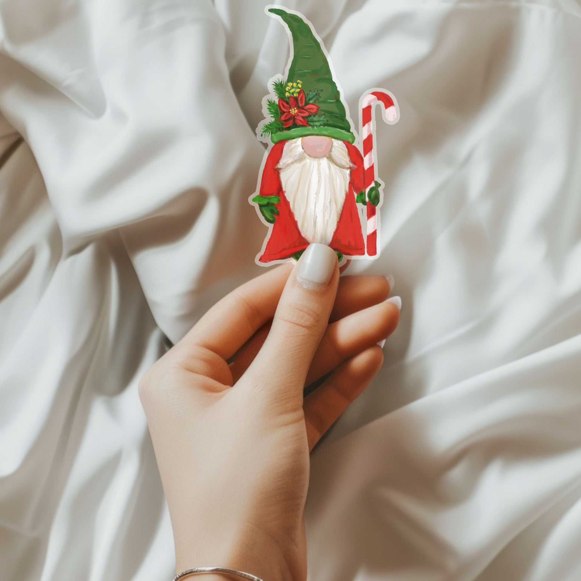 Christmas Gnome Sticker - MerikaArt