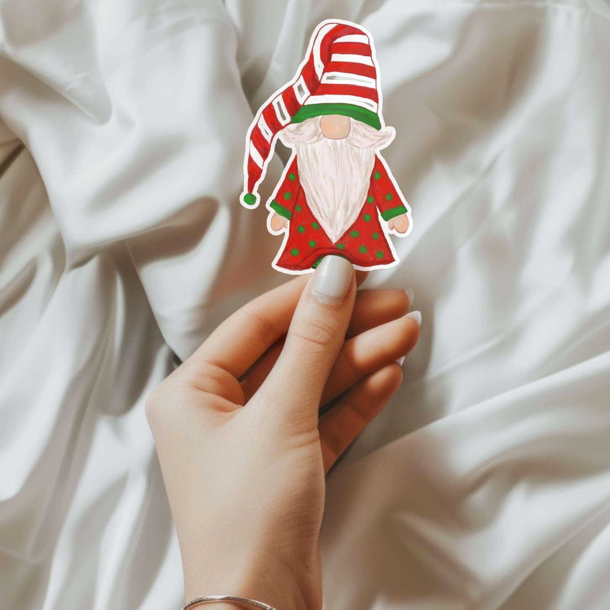 Christmas Gnome Sticker - MerikaArt