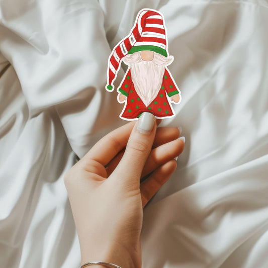 Christmas Gnome Sticker - MerikaArt