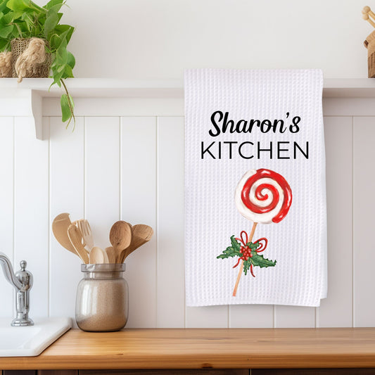 Christmas Lollipop Kitchen Towel - MerikaArt