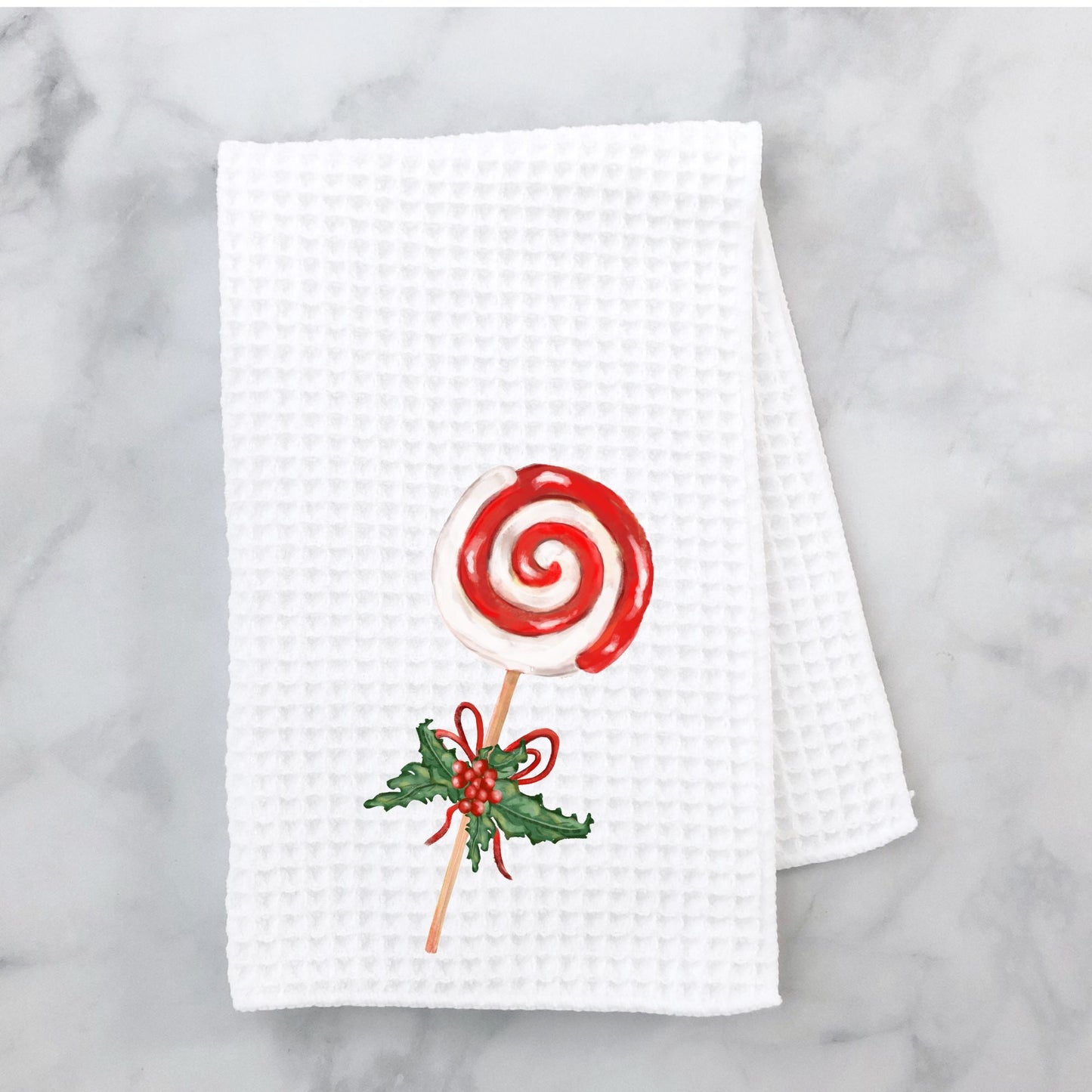 Christmas Lollipop Kitchen Towel - MerikaArt