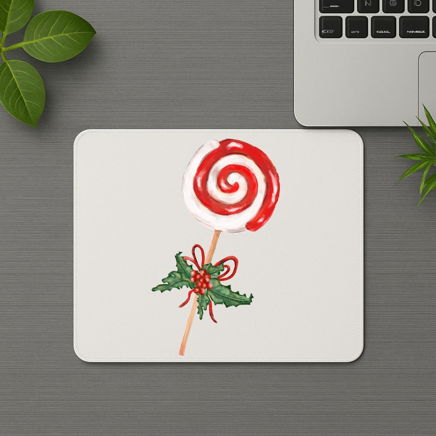 Christmas Lollipop Mousepad - MerikaArt