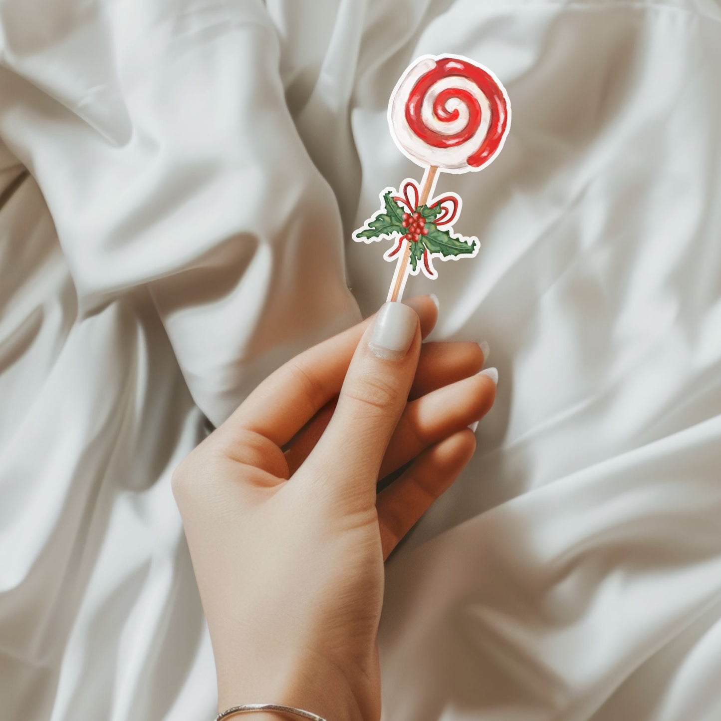 Christmas Lollipop Sticker - MerikaArt