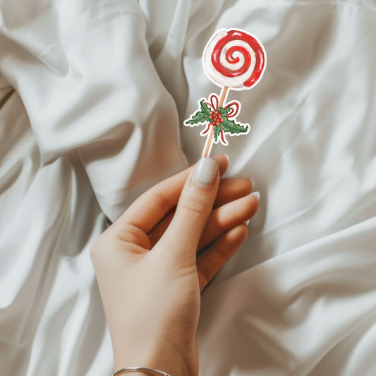 Christmas Lollipop Sticker - MerikaArt