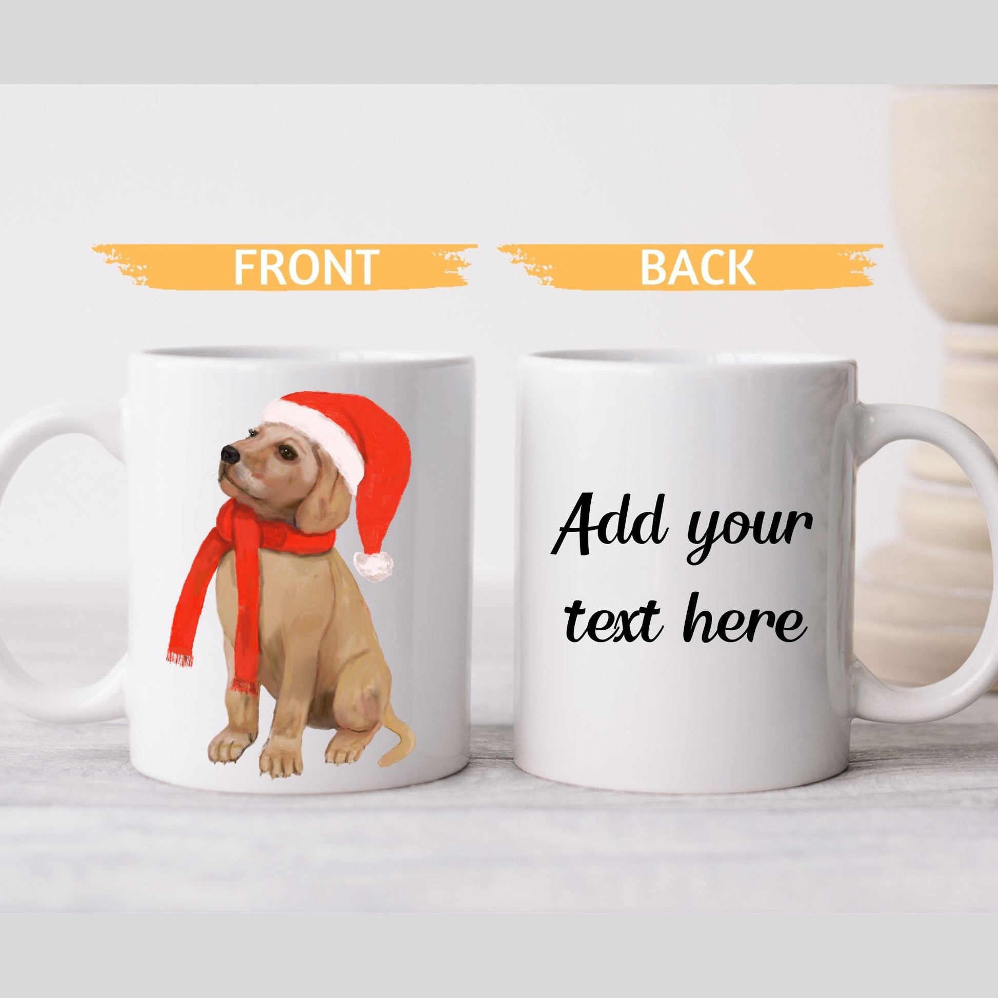 Christmas Puppy Mug - MerikaArt