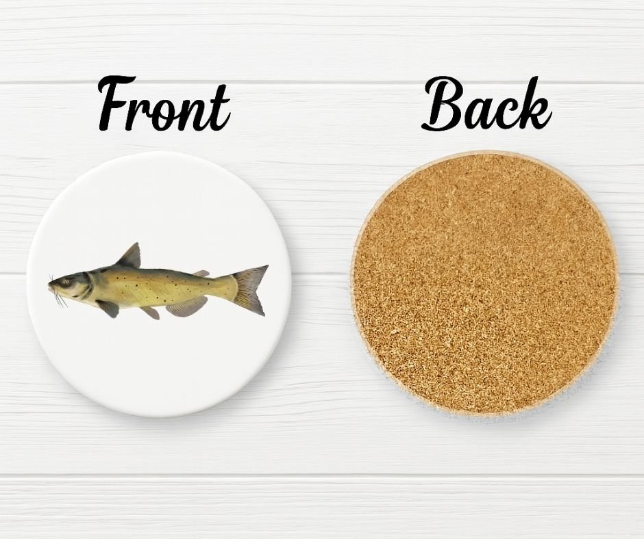 Chum Salmon Ceramic Coaster - MerikaArt