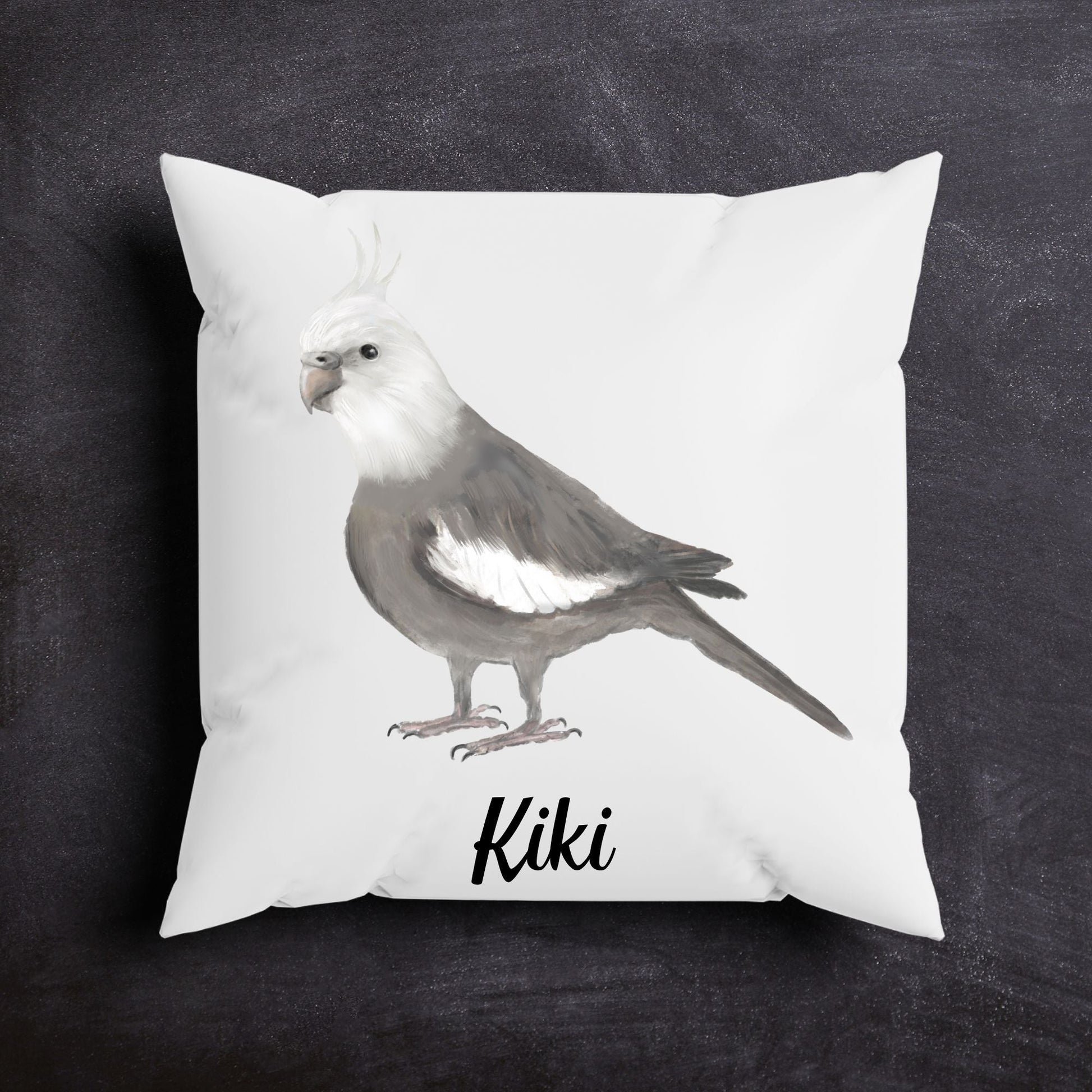 Cockatiel Bird Pillow - MerikaArt