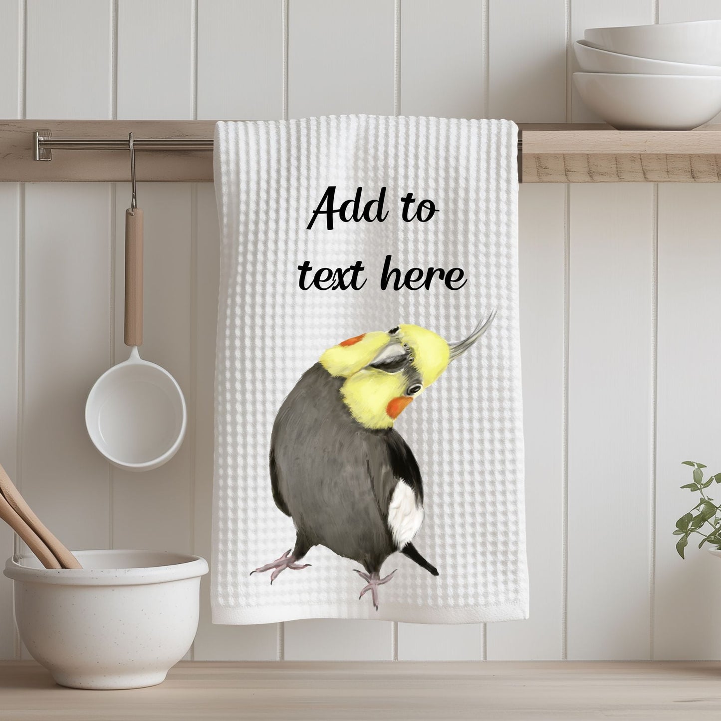 Cockatiel Kitchen Towel - MerikaArt