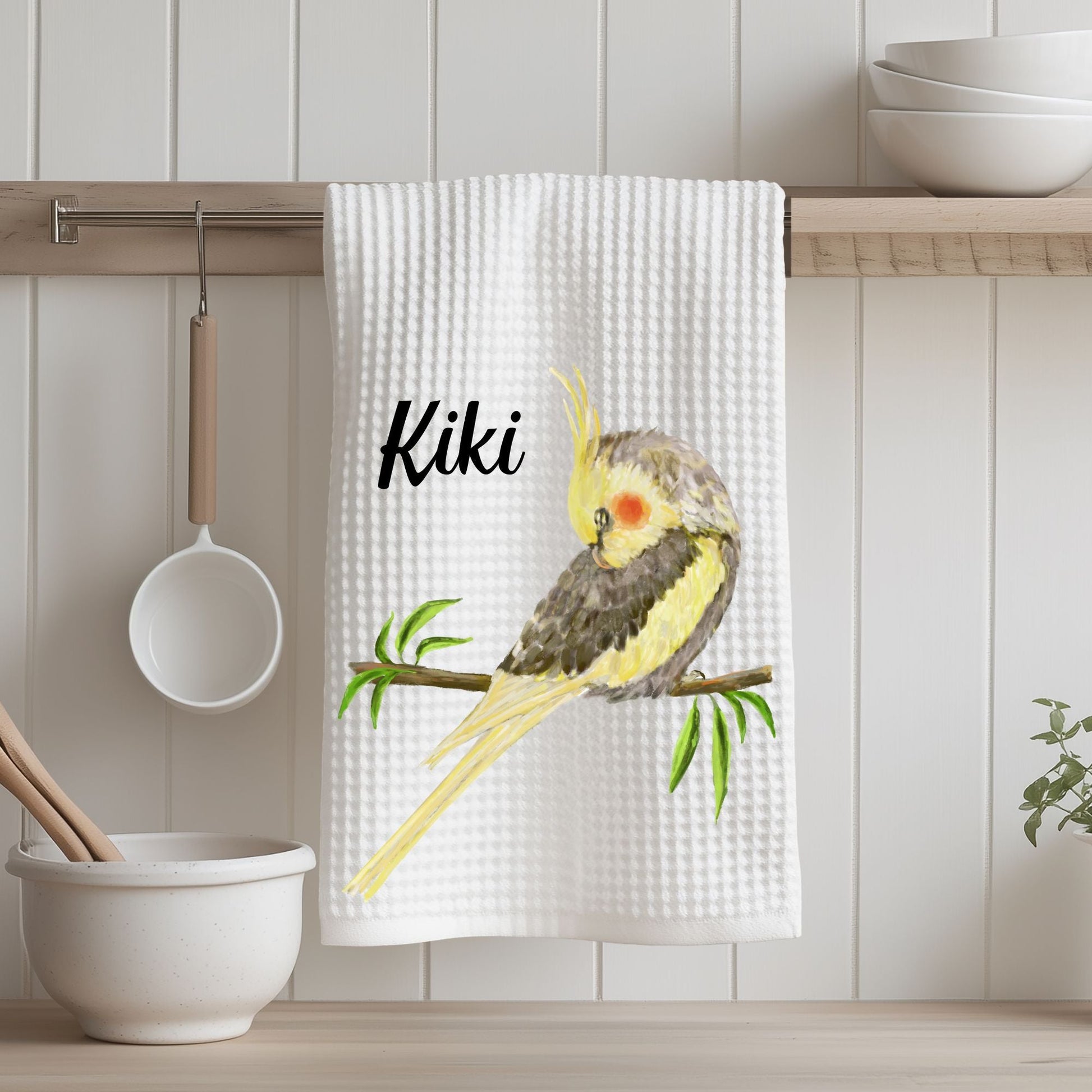 Cockatiel Kitchen Towel - MerikaArt