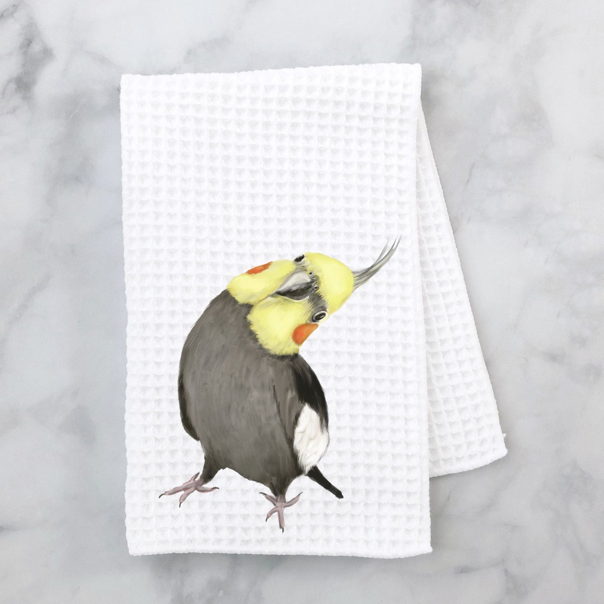 Cockatiel Kitchen Towel - MerikaArt