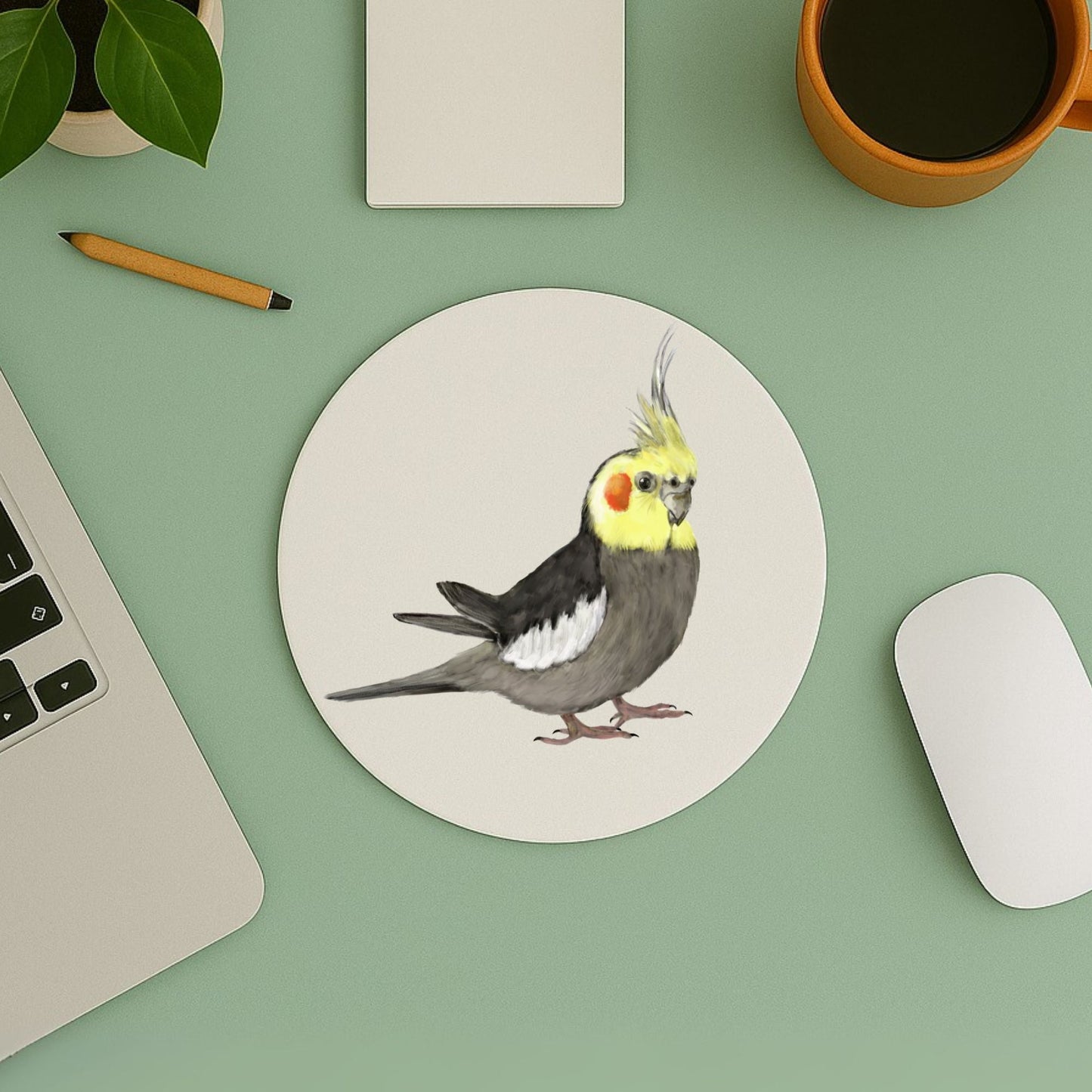 Cockatiel Mousepad - MerikaArt