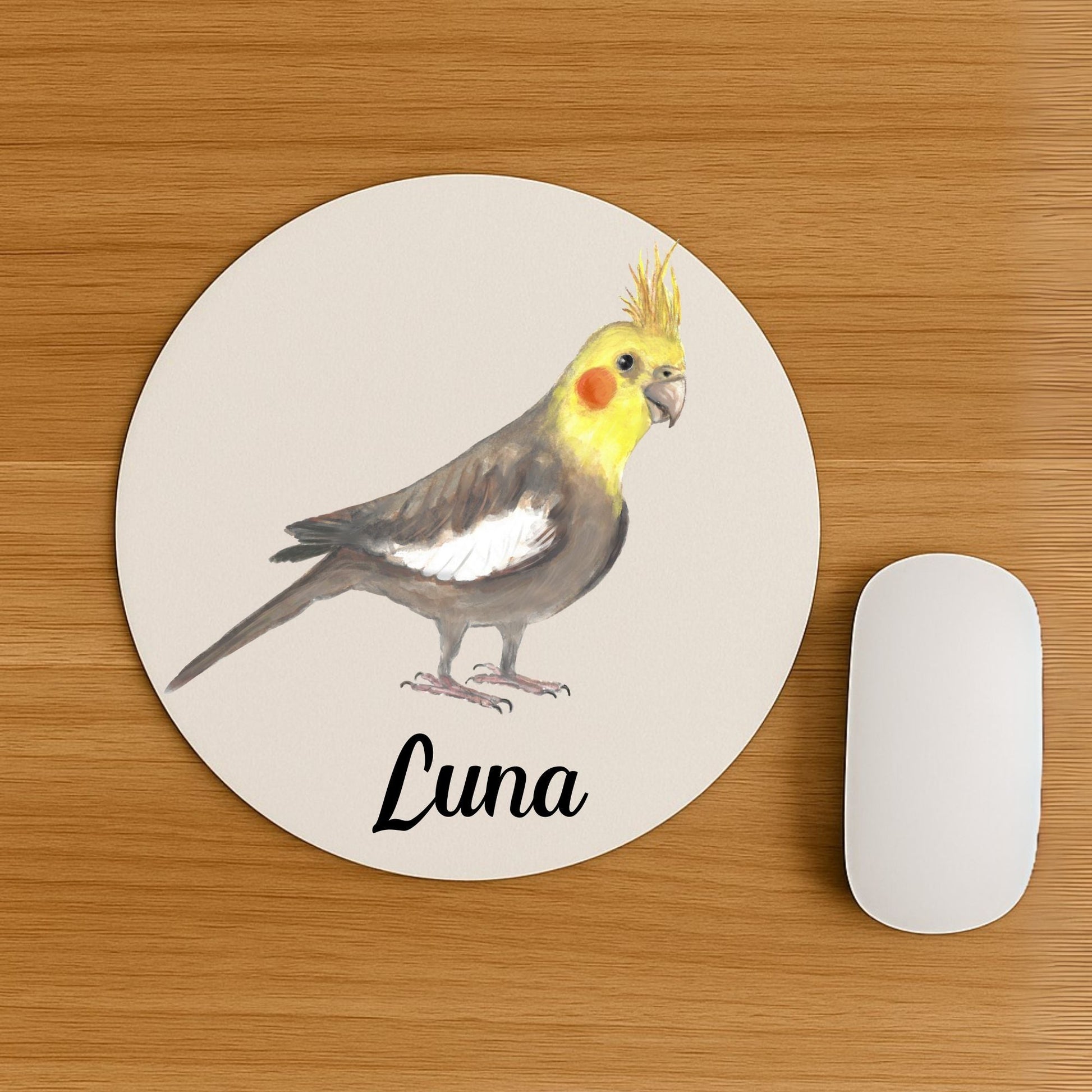 Cockatiel Mousepad - MerikaArt