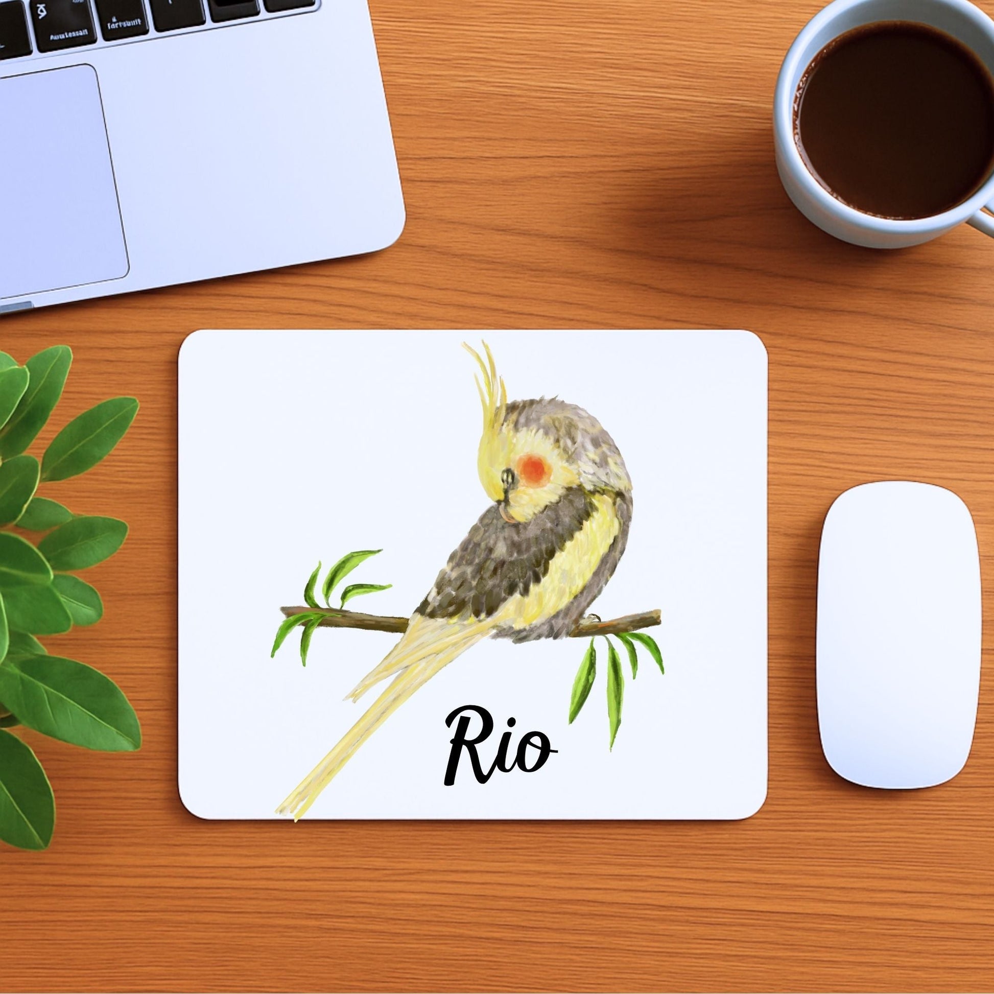 Cockatiel Mousepad - MerikaArt