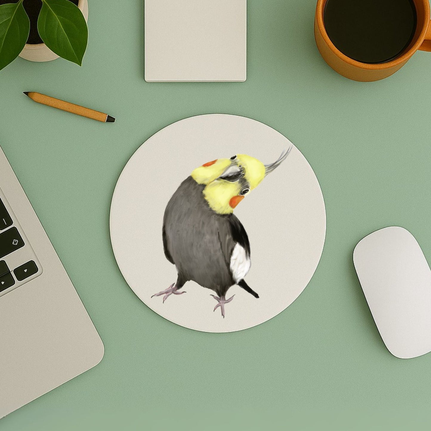 Cockatiel Mousepad - MerikaArt