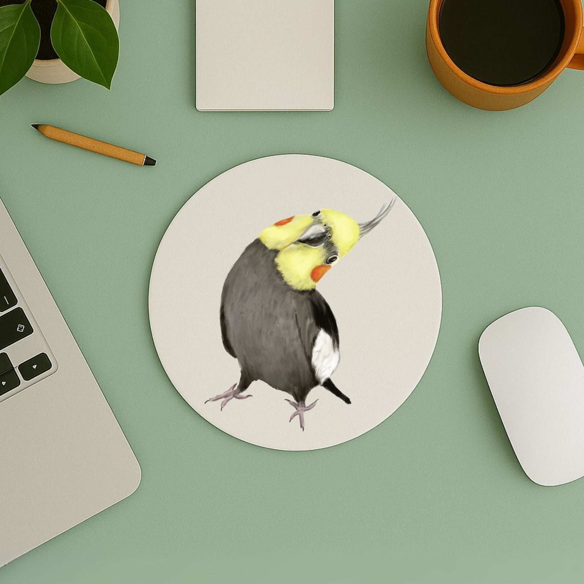 Cockatiel Mousepad - MerikaArt