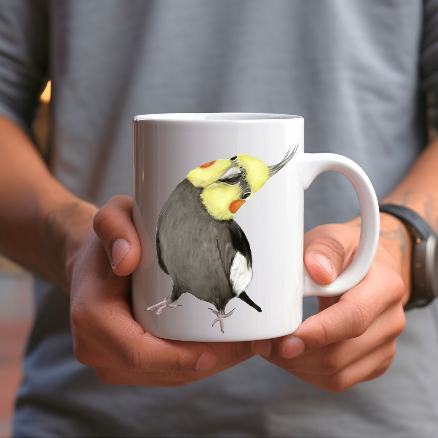 Cockatiel Mug - MerikaArt