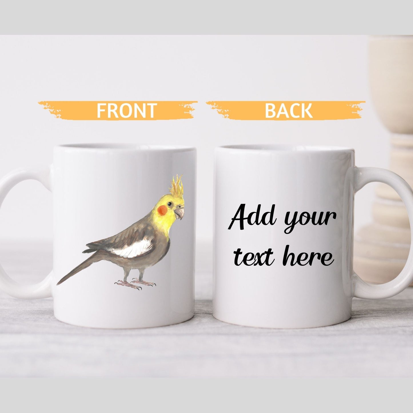 Cockatiel Mug - MerikaArt