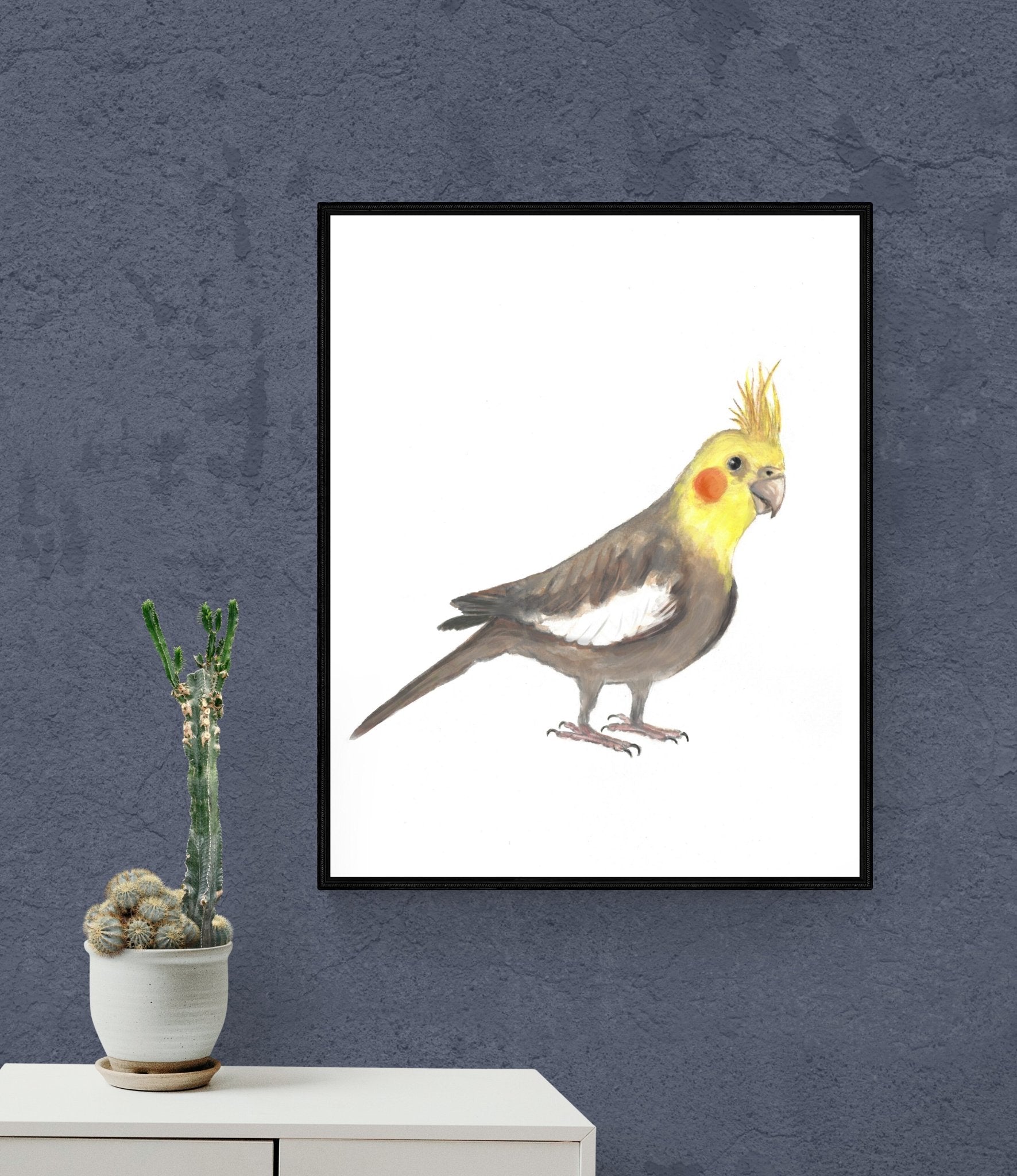 Cockatiel Parrot Print - MerikaArt