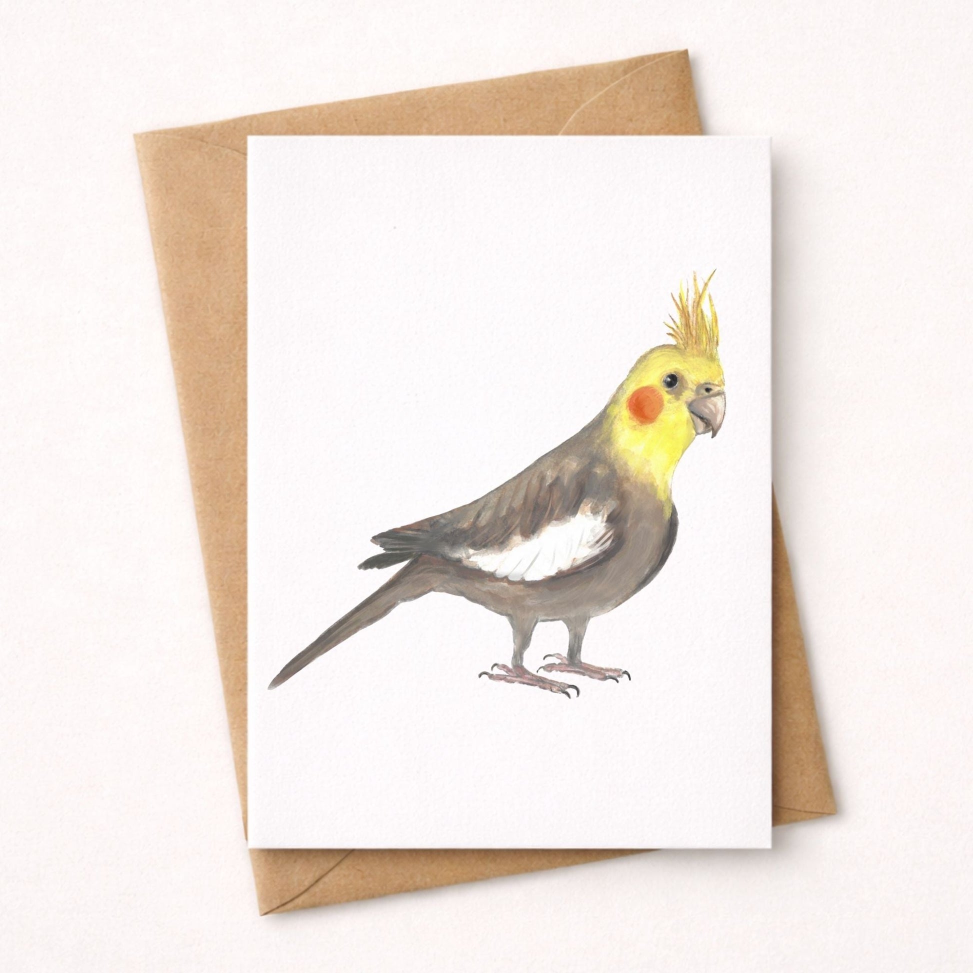 Cockatiel Postcard - MerikaArt