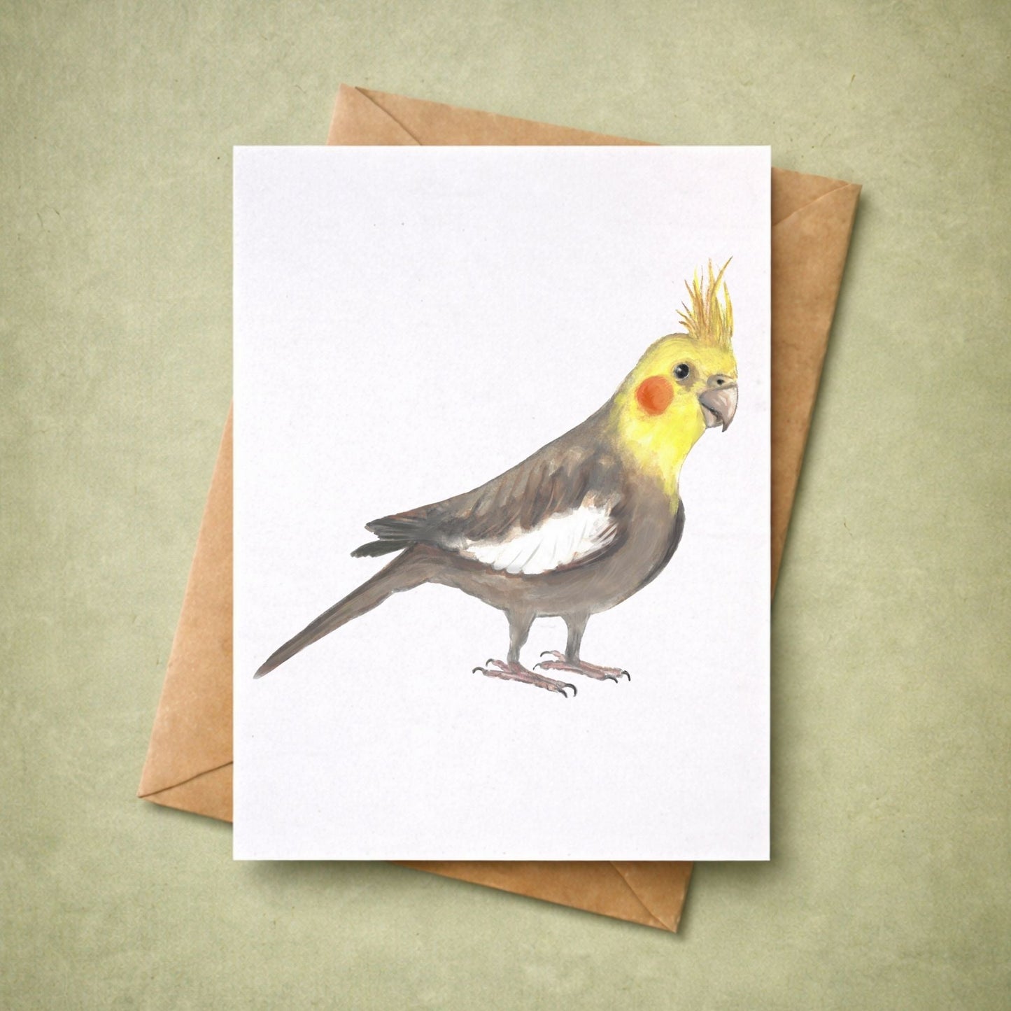 Cockatiel Postcard - MerikaArt