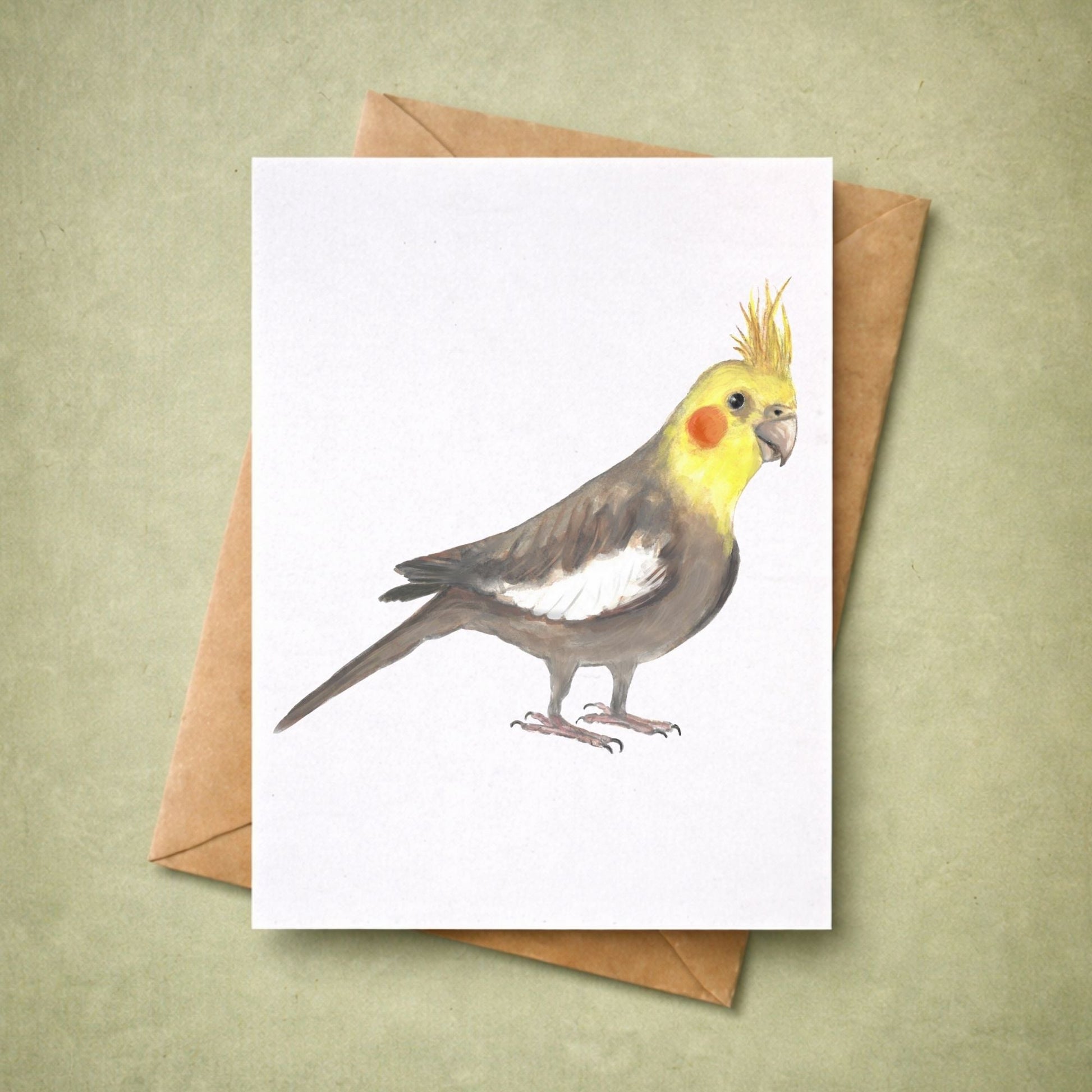 Cockatiel Postcard - MerikaArt
