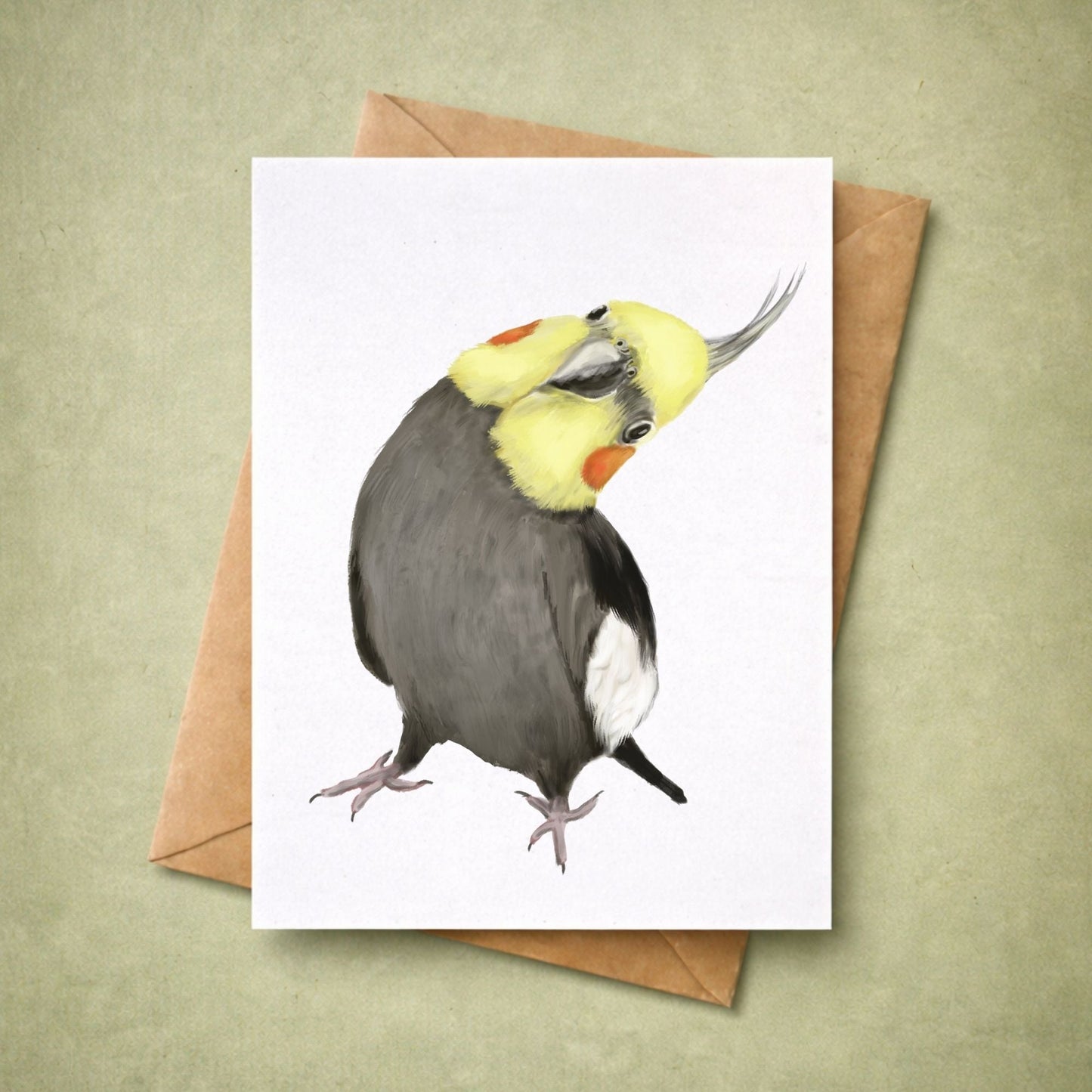 Cockatiel Postcard - MerikaArt
