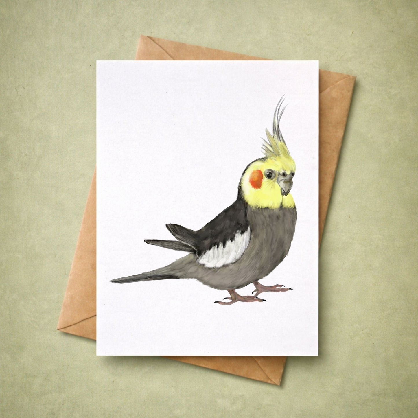 Cockatiel Postcard - MerikaArt