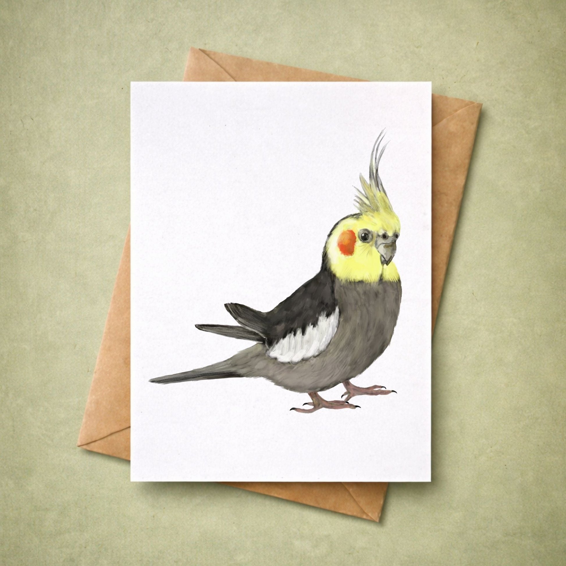 Cockatiel Postcard - MerikaArt