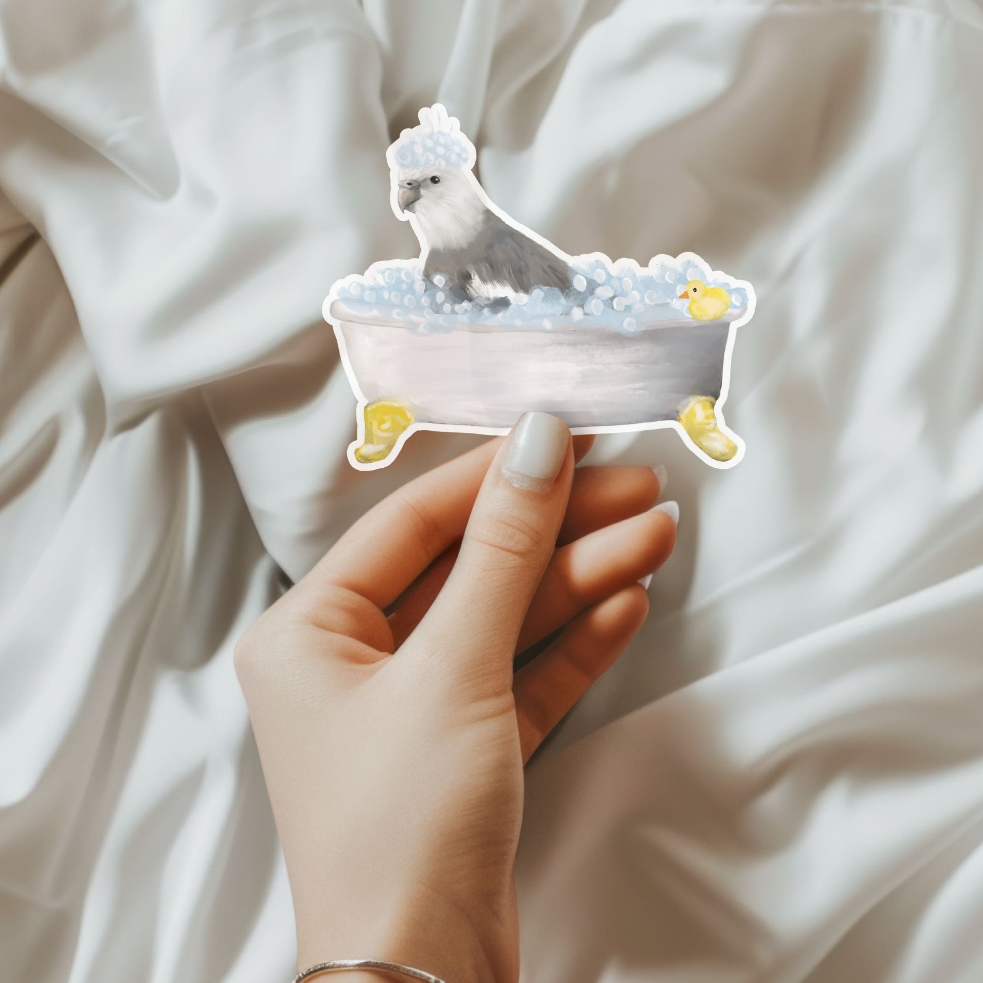 Cockatoo Vinyl Sticker - MerikaArt