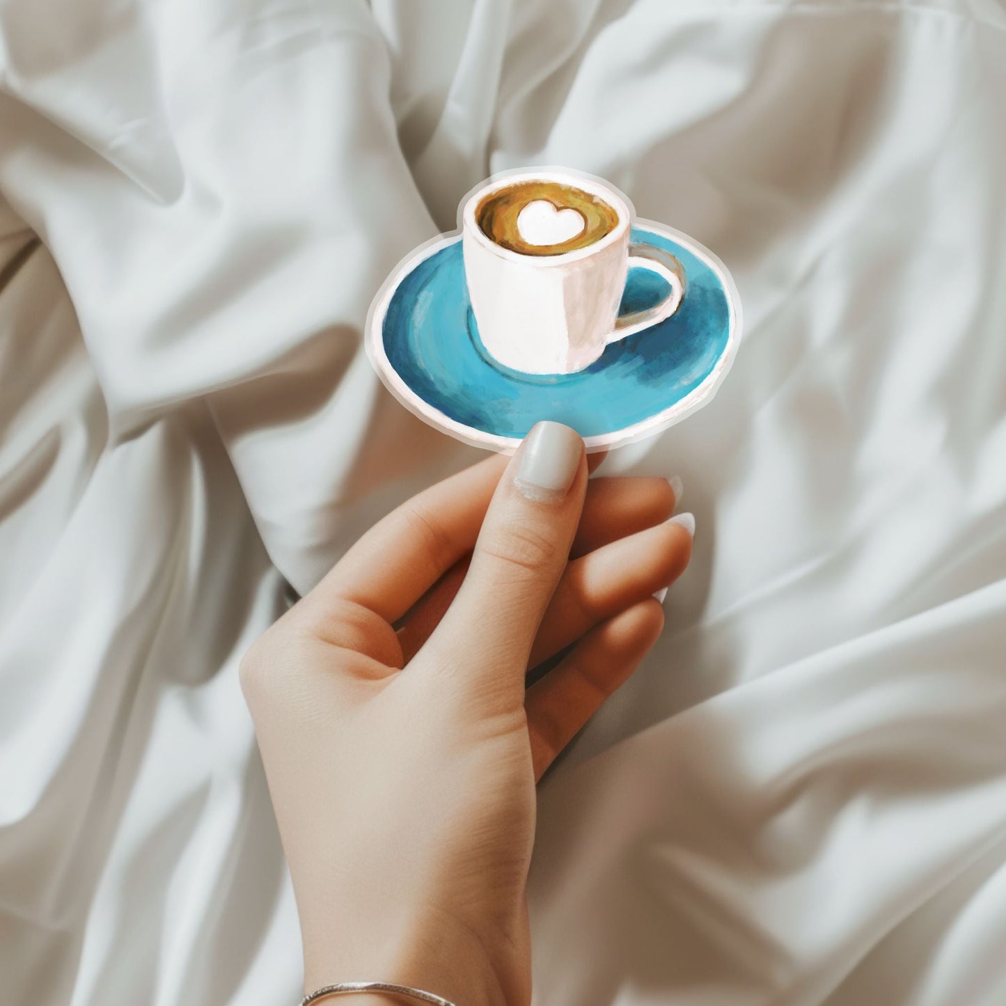 Coffee Cup Sticker - MerikaArt