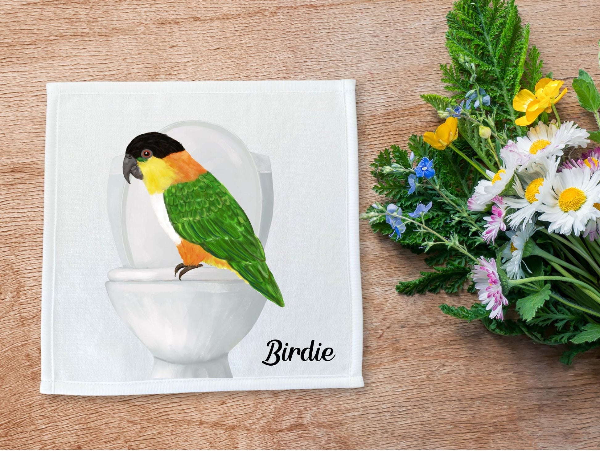 Colorful Parrot Toilet Washcloth – A Unique Gift for Bird Enthusiasts - MerikaArt