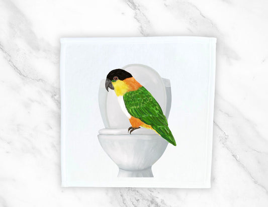 Colorful Parrot Toilet Washcloth – A Unique Gift for Bird Enthusiasts - MerikaArt