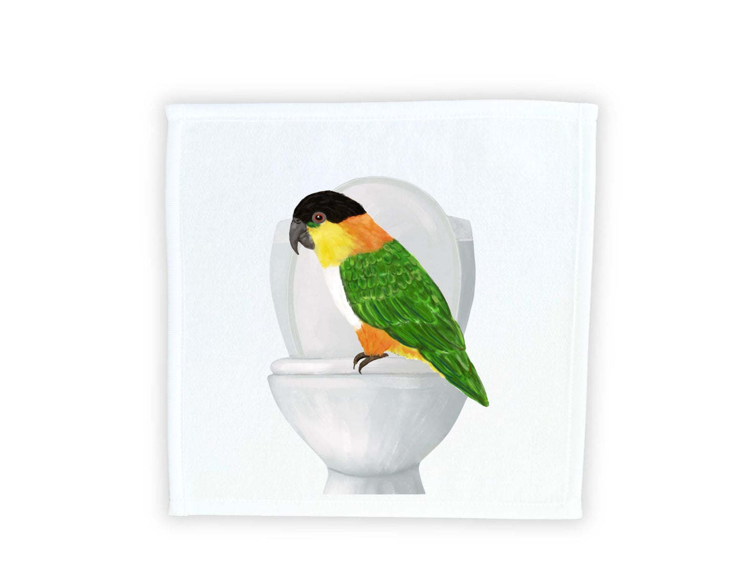 Colorful Parrot Toilet Washcloth – A Unique Gift for Bird Enthusiasts - MerikaArt