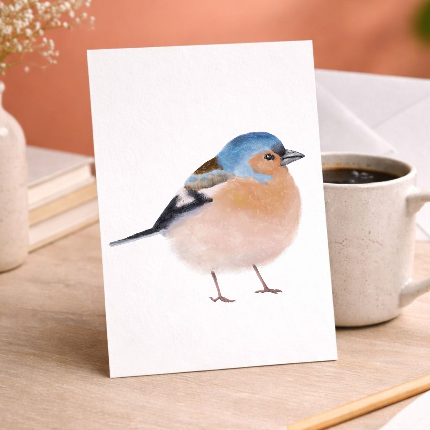Common Chaffinch Postcard - MerikaArt