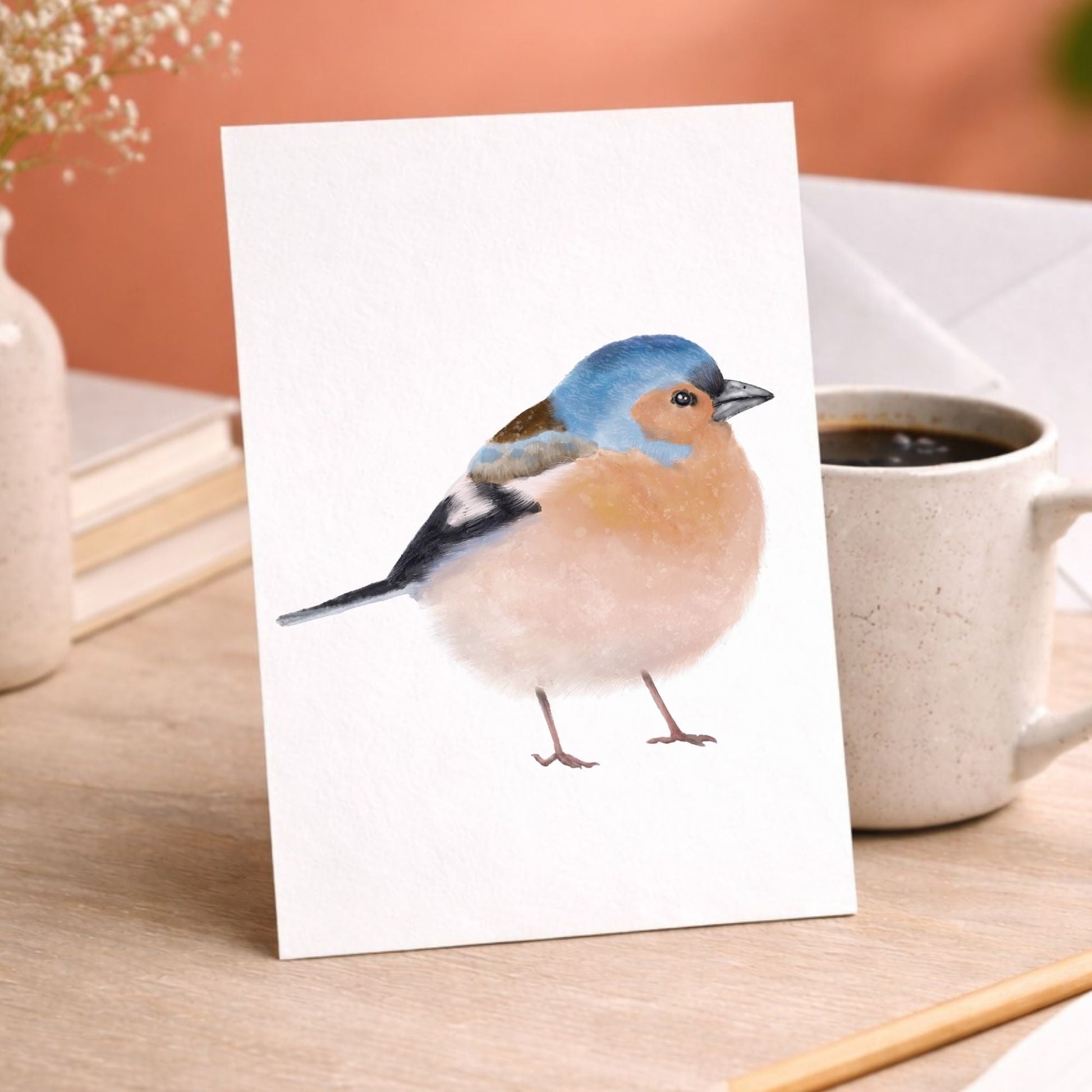 Common Chaffinch Postcard - MerikaArt