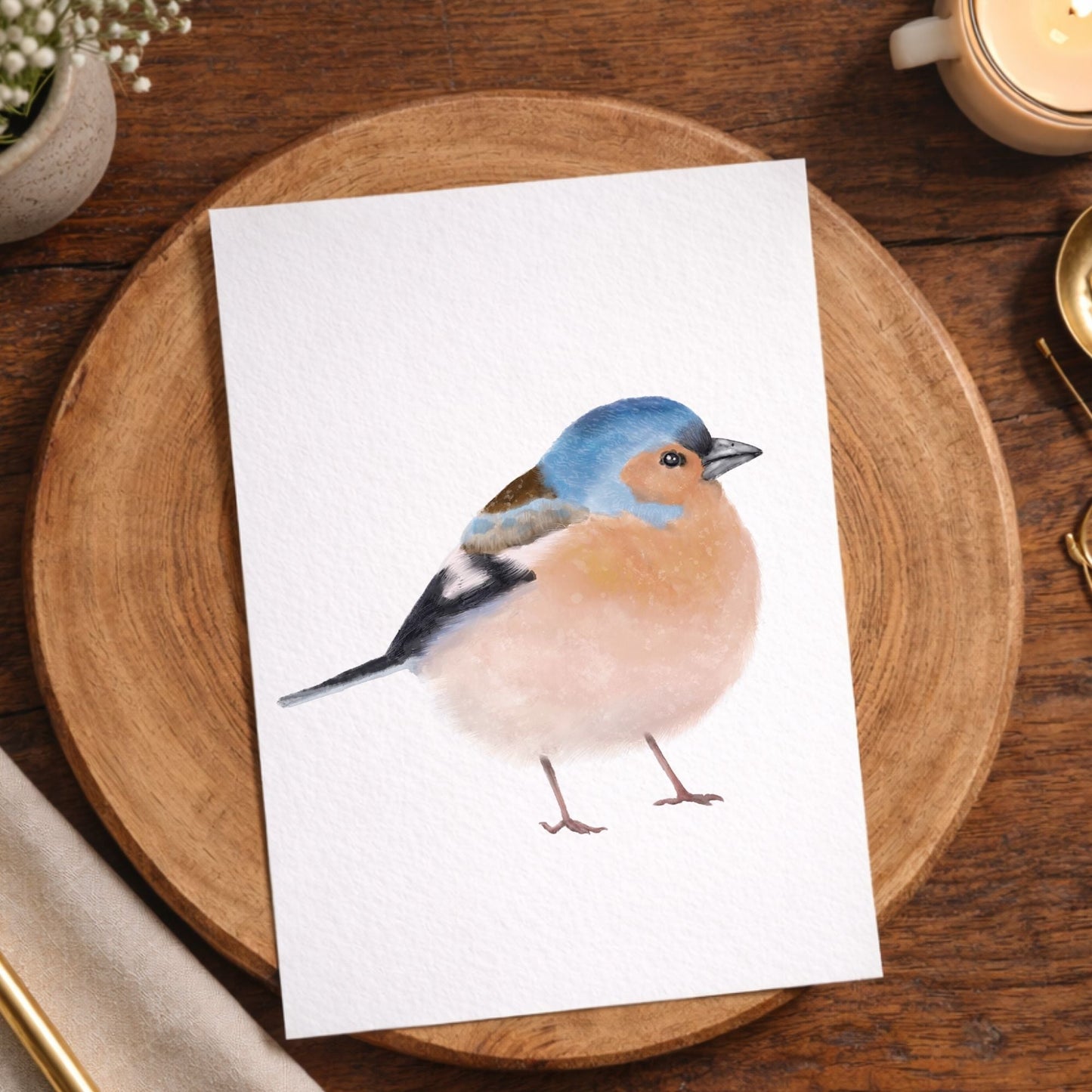 Common Chaffinch Postcard - MerikaArt