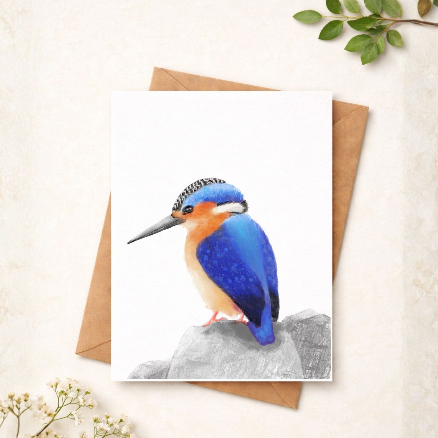 Common Kingfisher Postcard - MerikaArt