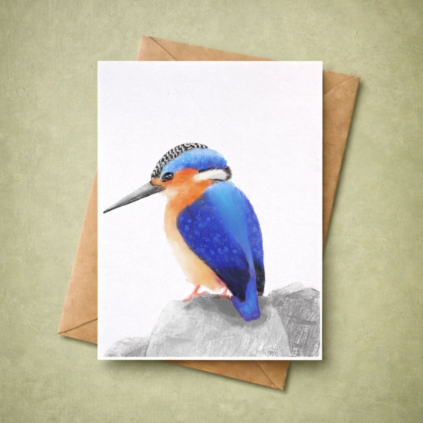 Common Kingfisher Postcard - MerikaArt