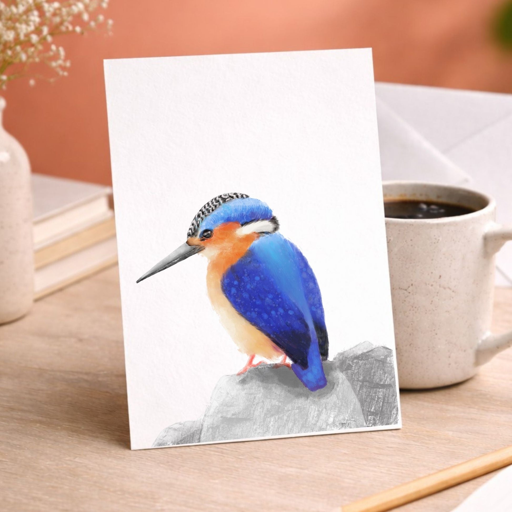 Common Kingfisher Postcard - MerikaArt