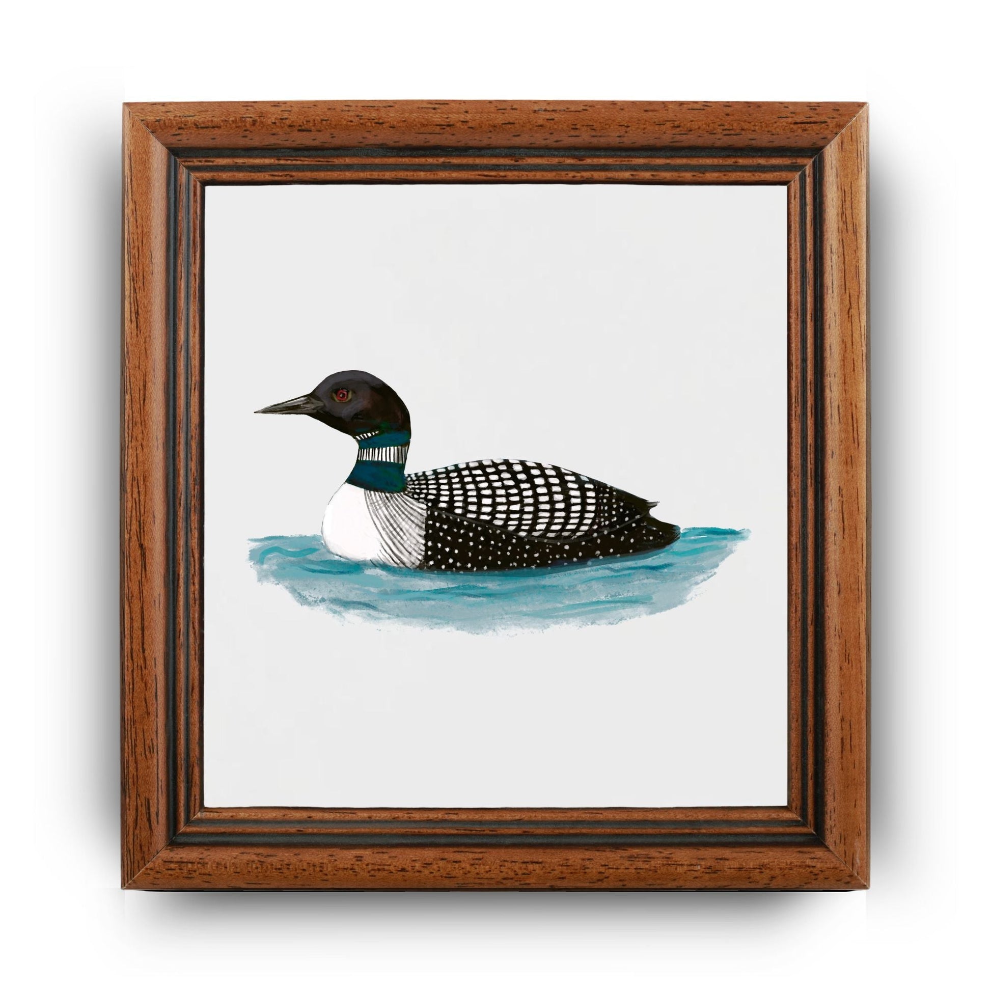 Common Loon Ceramic Tile - MerikaArt
